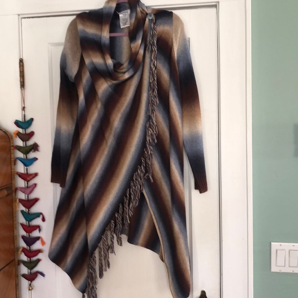 Violet ruby multi colored convertible cardigan - Picture 1 of 5